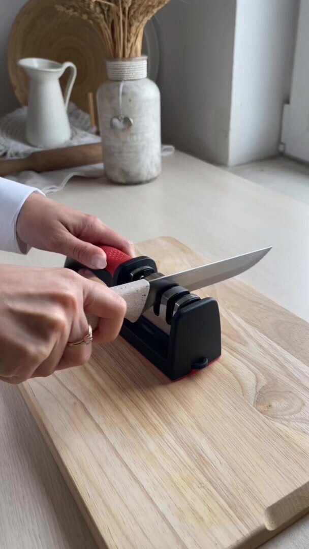 Точилка для ножей и ножниц/ножеточка с 4 этапами заточки Sharpener RS-168 — фото 1