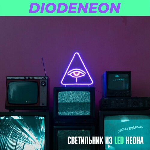 Неоновый светильник, ночник с регулятором яркости 