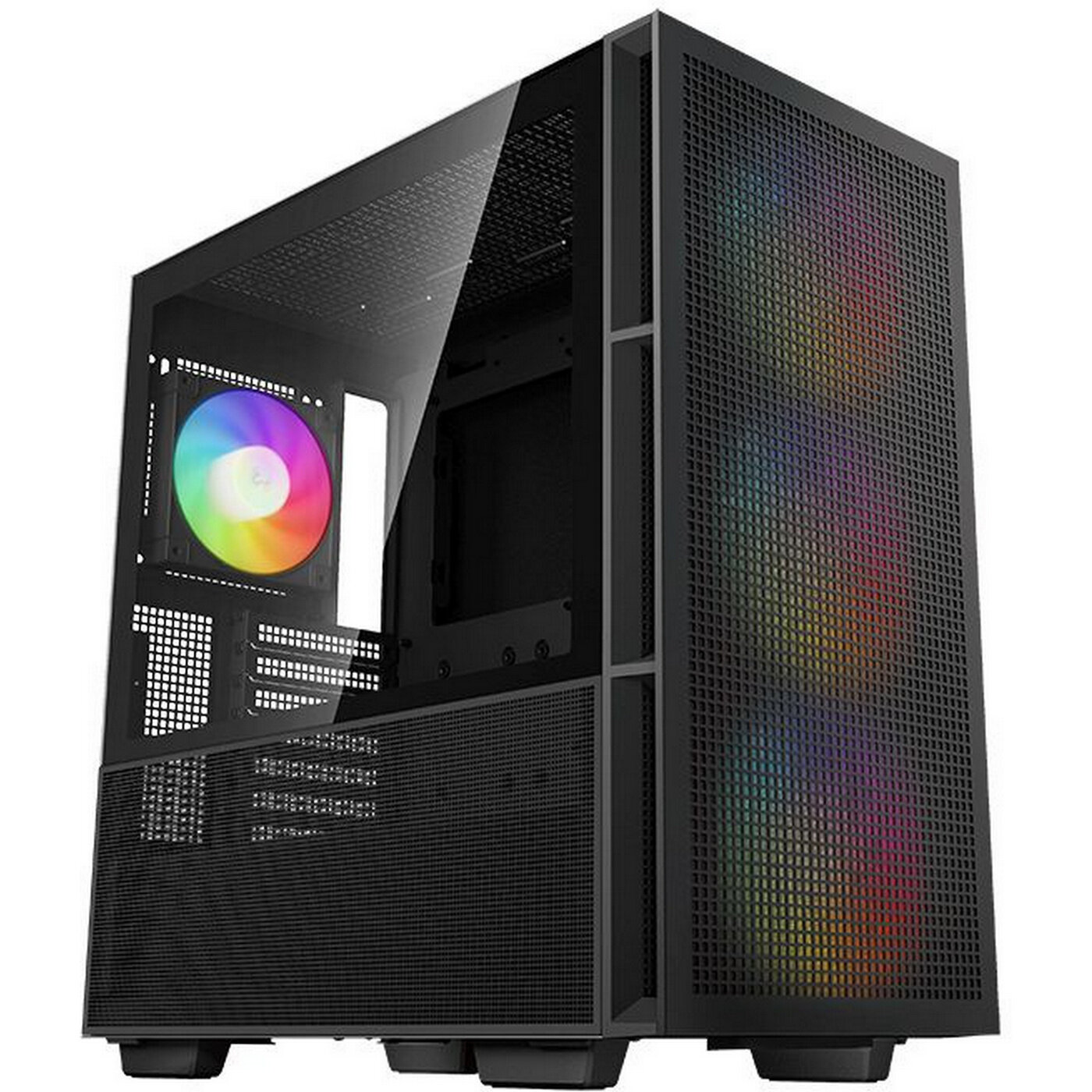 Корпус eATX Deepcool черный, без БП, боковая панель из закаленного стекла, USB Type-C, USB 3.0, audio - фото №1