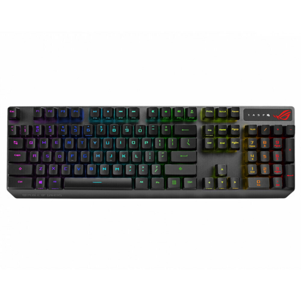 Клавиатура ASUS XA05 ROG STRIX SCOPE RX ROG RX Red PBT 100% USB (90MP0240-BKRA00) уц-4-1