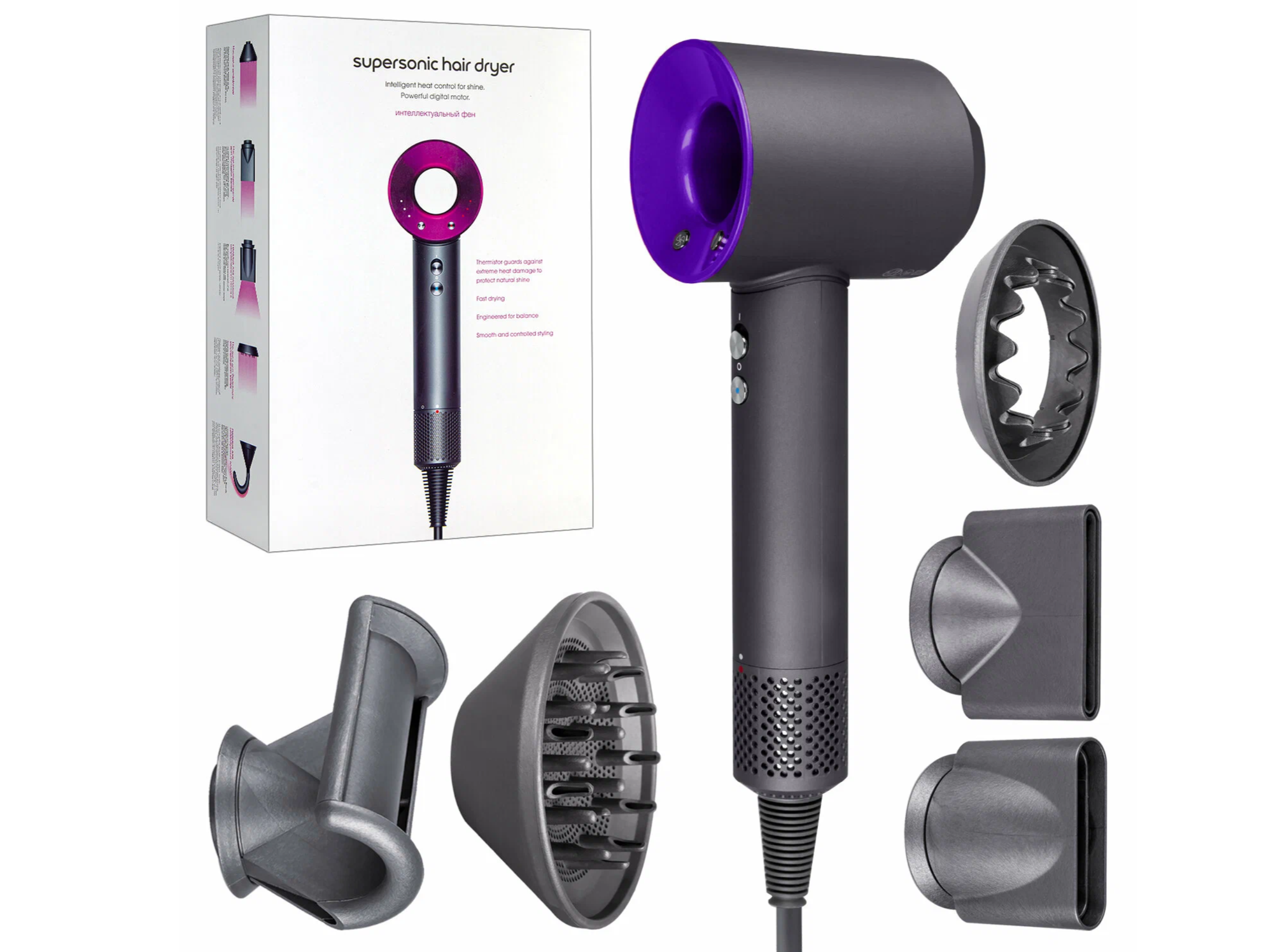 Фен для волос SenCiciMen Super Hair Dryer HD15 Purple