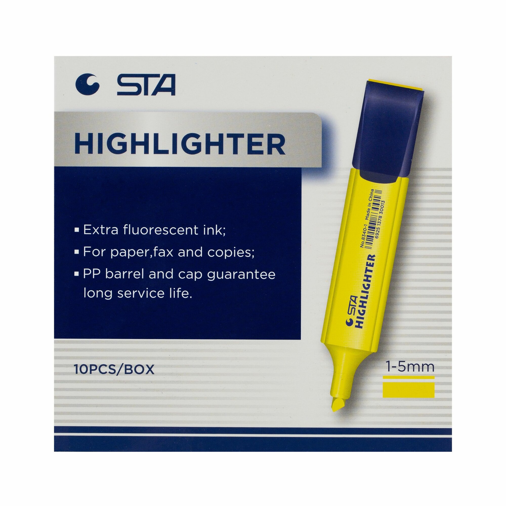 Текстовыделители маркеры STA, набор №1, 8 цветов 80892 — фото 1