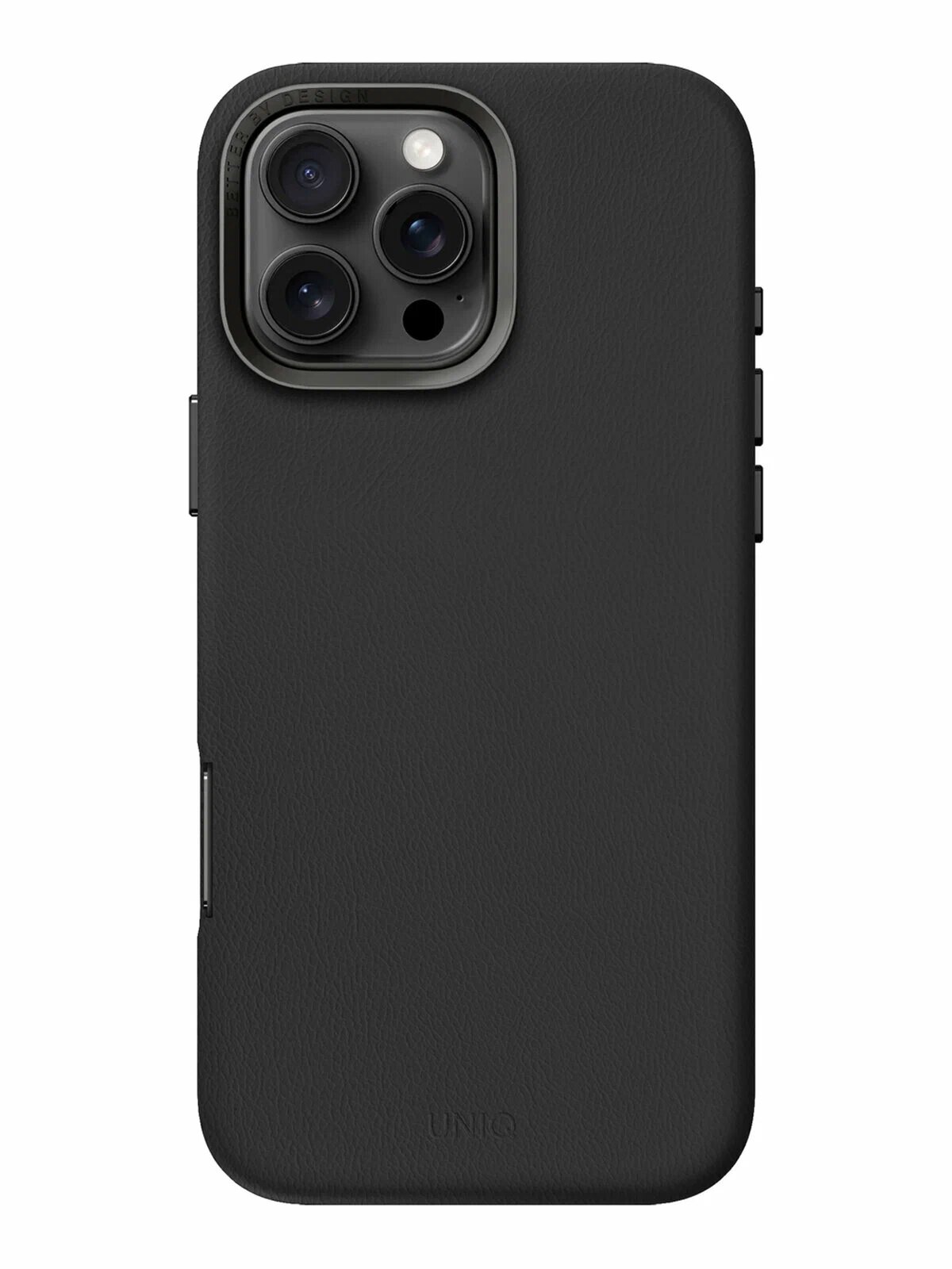 Кожаный чехол Uniq для iPhone 16 Pro 6.3" Lyden MagClick Charging (Magsafe) Black