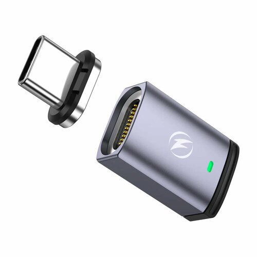 Магнитный адаптер OTG с USB C на Type C, 100 Вт, 5 А, магнитный конвертер для быстрой зарядки, адаптер USB C, разъем для передачи данных для серии macbook, 180 degree