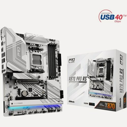 Изображение товара Материнская плата Asrock X870 PRO RS (AM5, ATX)