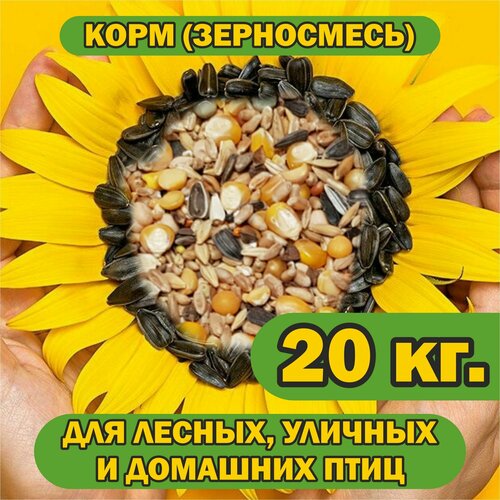 Корм 20 кг. для лесных, уличных и домашних птиц