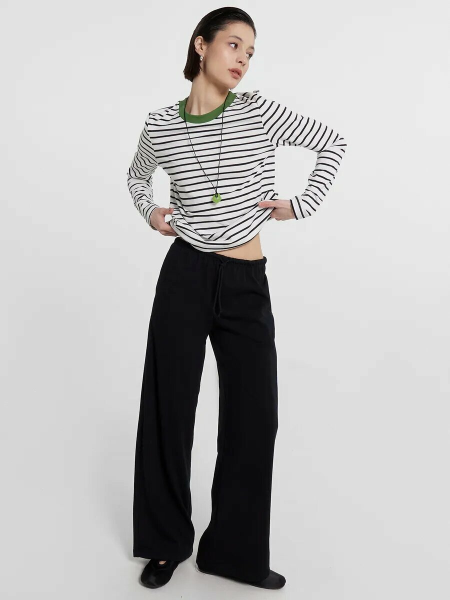 Брюки MARK FORMELLE Одежда для дома, размер L, черный — фото 1