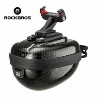 ROCKBROS Жесткая водонепроницаемая сумка для велосипеда, About 0.4L, Черный