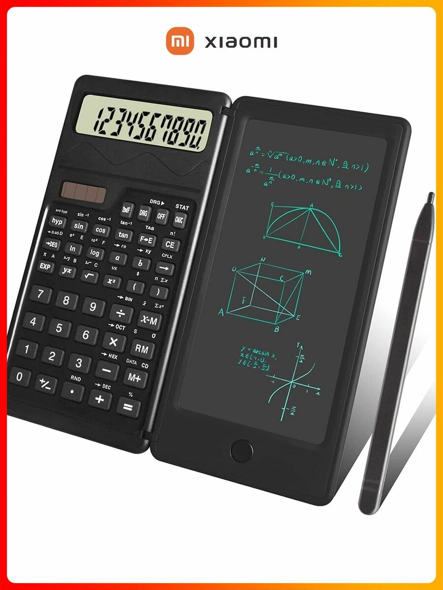 Картинки Xiaomi Многофункциональный калькулятор с рукописным планшетом, непрограммируемый, подходит для офиса и экзаменов