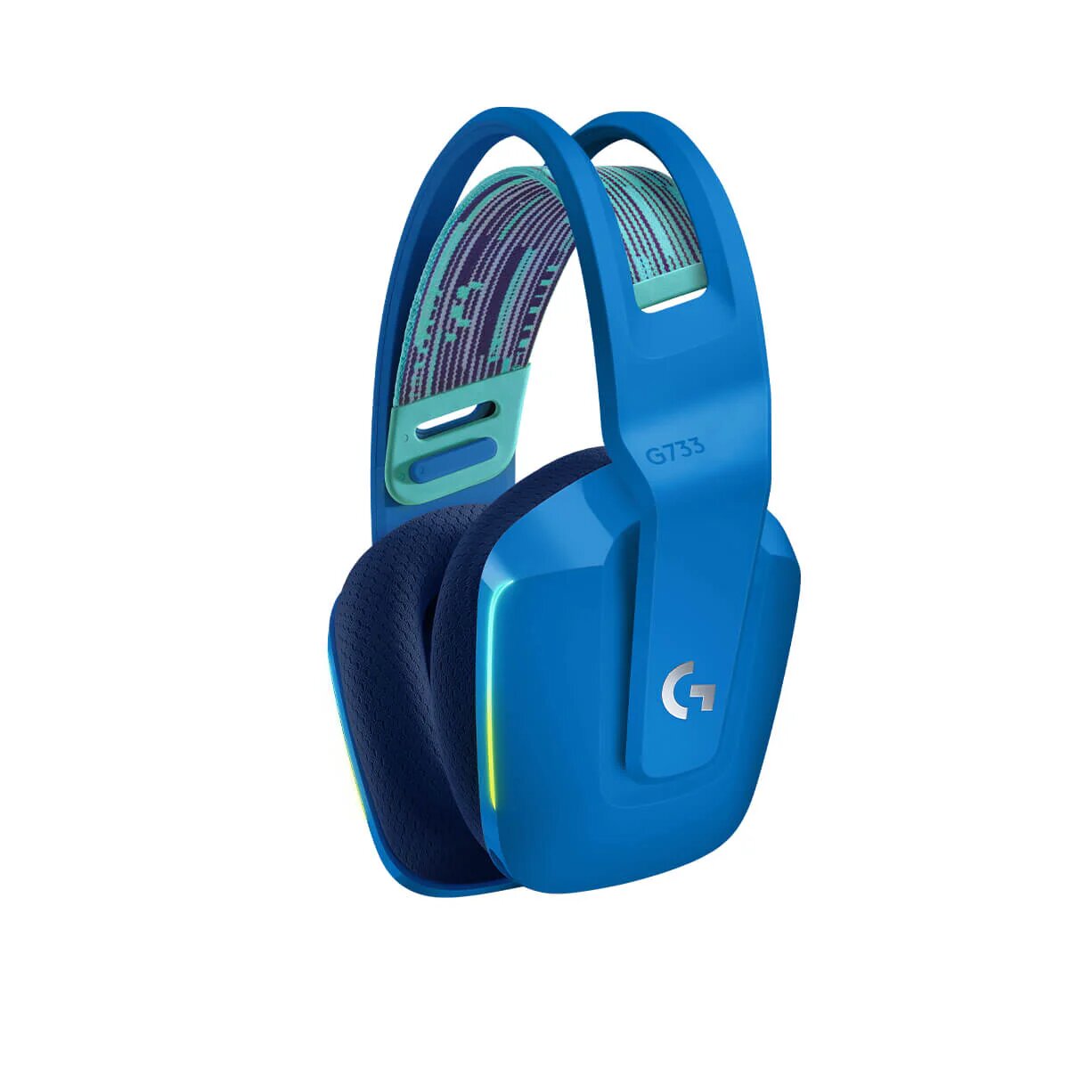 Наушники Logitech G733, RGB подсветка, беспроводные, для игр, синие