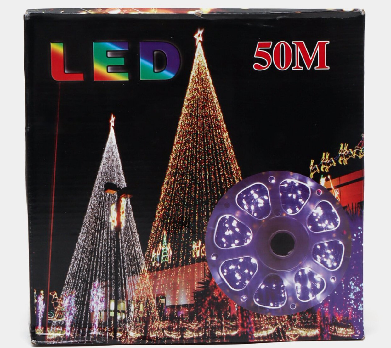 Гирлянда разных размеров и цветов, великолепное праздничное украшение на Новый год! 50M