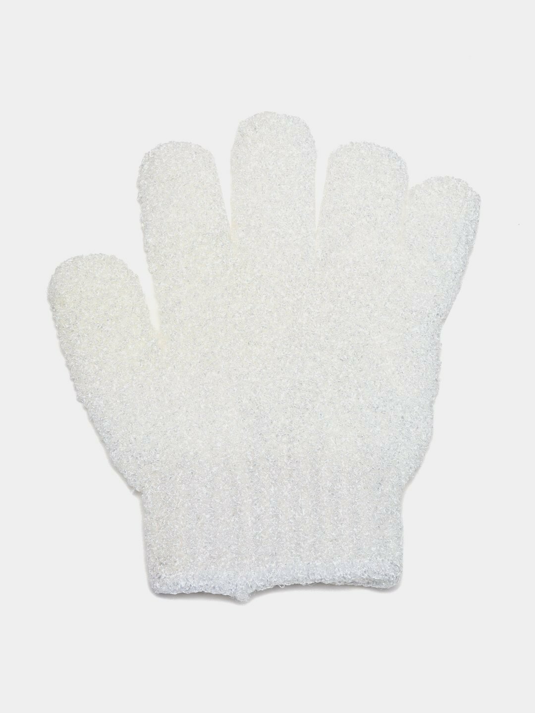 Мочалка-перчатка для душа, для тела и лица, 2 шт - Белый — фото 1
