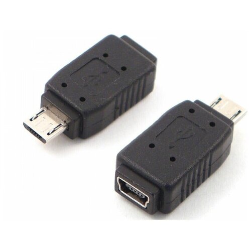 Переходник mini USB (f) на micro USB (m) адаптер переходник gsmin rt 61 micro usb m mini usb f черный