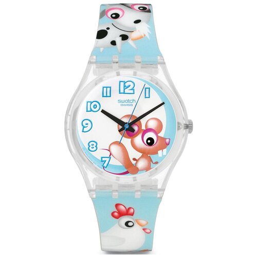 фото Наручные часы swatch gent, мультиколор, белый