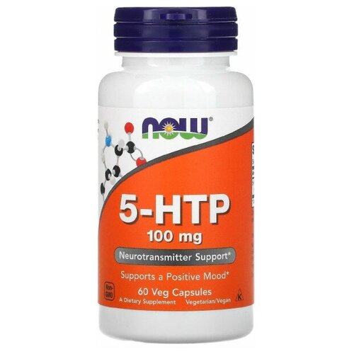 Now Foods 5-HTP 100 мг 60 капсул vp 5 htp 60 caps 60 капсул