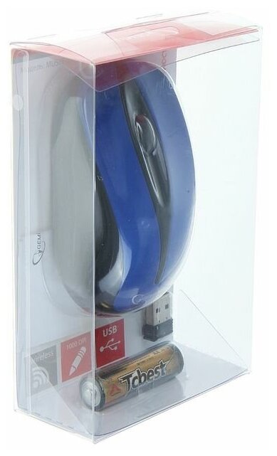 Беспроводная мышь Gembird MUSW-325-B Blue USB