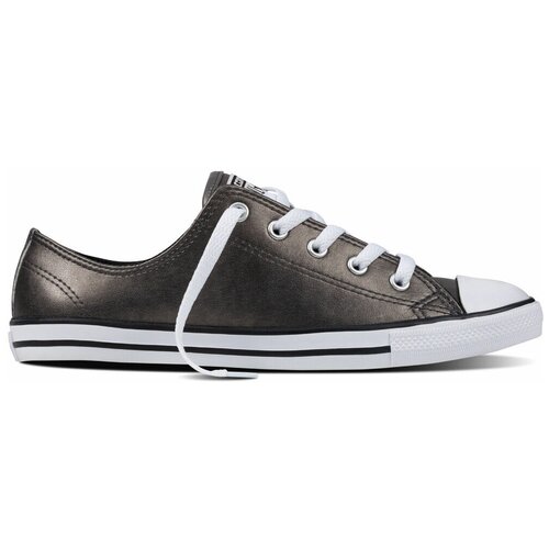 Кеды Converse Chuck Taylor All Star Dainty Metallic Leather 553337 серебряные (35.5)