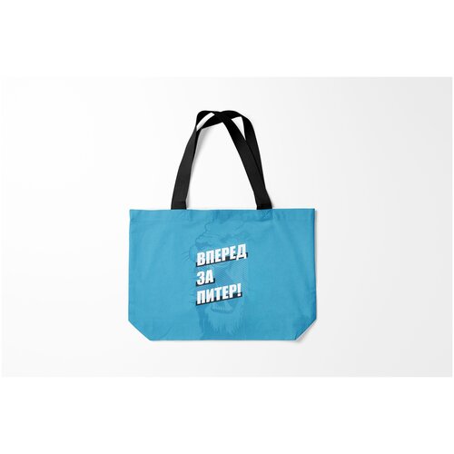 фото Сумка-шоппер / 46х35 см / футбол / рфпл вперед за питер burnettie