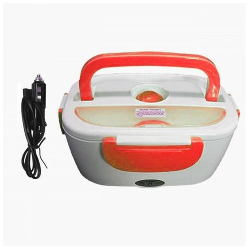 Электрический авто ланч-бокс Electric Lunch Box 12В с подогревом, розовый