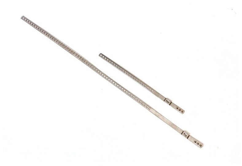 фото Хомут привода универсальный комплект 2 штуки 25-50 мм, 40-120 мм, ширина 7 мм с перфорацией, нержавеющая сталь W4 NORMA