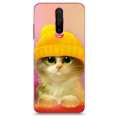 фото Силиконовый чехол "котенок в желтой шапке" на xiaomi redmi k30 / сяоми редми к30 case place