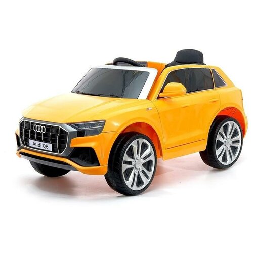 Купить Электромобиль Audi Q8, EVA колеса, кожаное сидение, цвет оранжевый, КНР