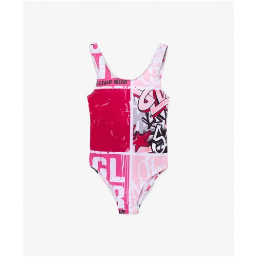 фото Купальник слитный с графическим рисунком gulliver, р.110, мод. 12203gmc8006