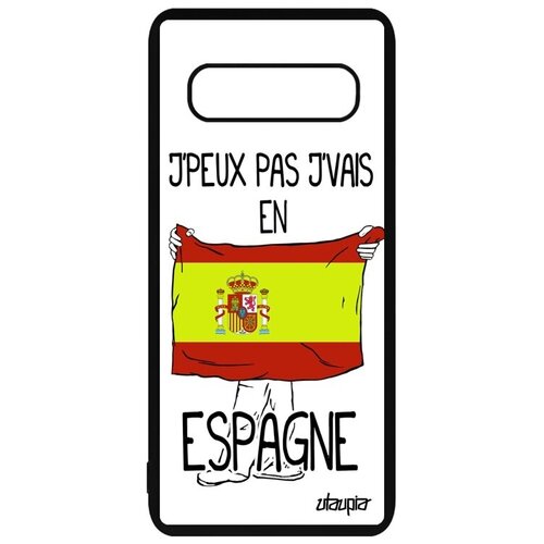 фото Защитный чехол на смартфон // galaxy s10 // "еду в испанию" рисунок принт, utaupia, белый