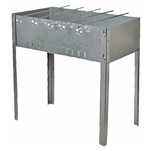 Мангал Стандарт «Фиеста» + 5 шампуров размер 500*250*140