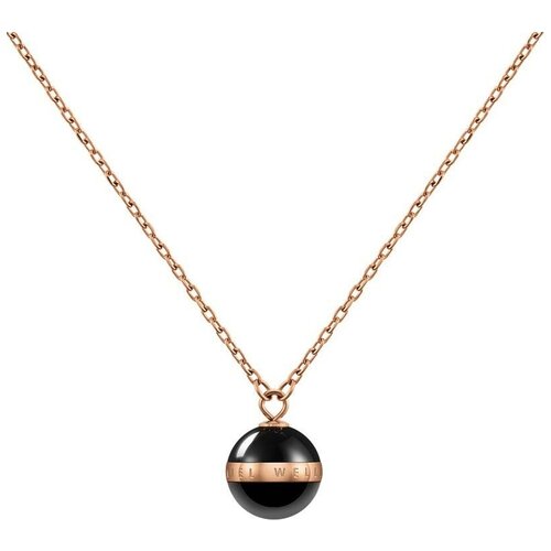 фото Колье с подвеской из керамики daniel wellington aspiration-necklace-black-rg