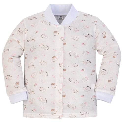 Кофточка ясельная, распашонка, для мальчика, для девочки,Утенок 101к, на рост 80 см