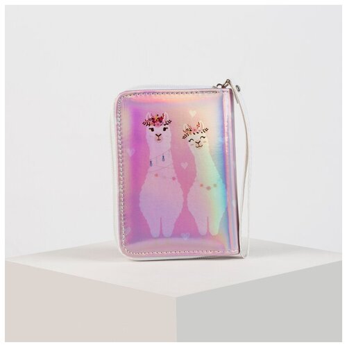 фото Кошелёк на молнии, цвет розовый golden bull