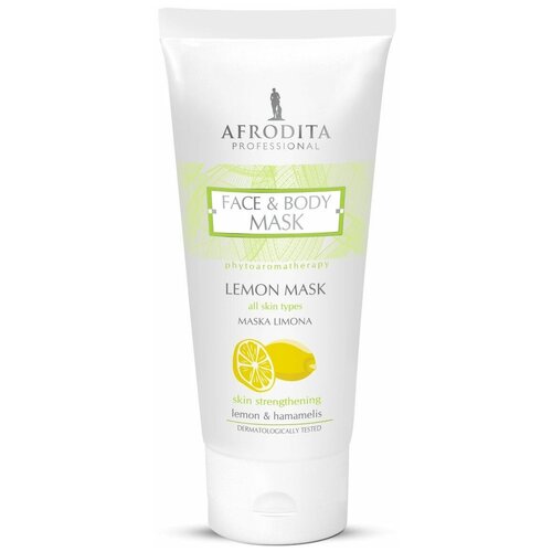 фото Маска укрепляющая текстуру кожи лимонная face & body mask, afrodita cosmetics, словения, 200мл