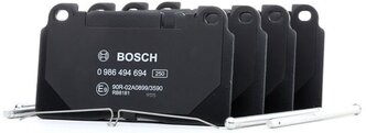 Дисковые тормозные колодки передние Bosch 0986494694 для Audi, Porsche (4 шт.)