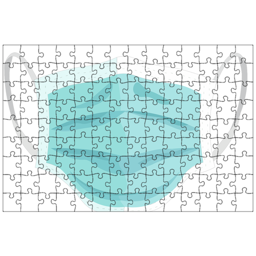 фото Магнитный пазл 27x18см."маска, маска от гриппа, хирургическая маска" на холодильник lotsprints