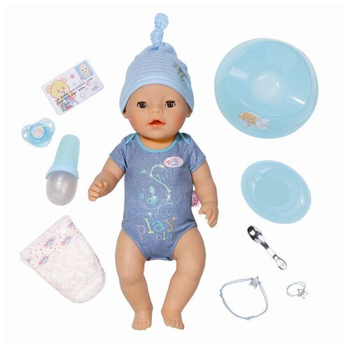 Baby Born Интерактивная кукла-мальчик, 43 см