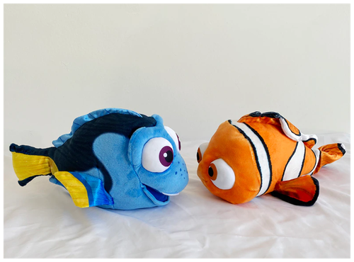 (1+1) Набор мягких игрушек рыбки Немо и Дори 30-40 см В поисках Немо (Finding Nemo)