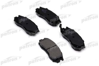 Дисковые тормозные колодки передние PATRON PBP764 для Mitsubishi, Hyundai, Chrysler, Proton (4 шт.)