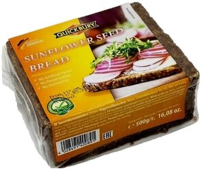 Хлеб Quickbury Sunflower Seed Bread из ржаной муки грубого помола с семенами подсолнечника 500 г