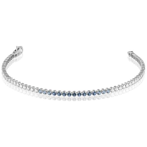 фото Dilight jewelry золотой браслет с фианитами flexy 2,1 мм, 0706059, размер 21 см