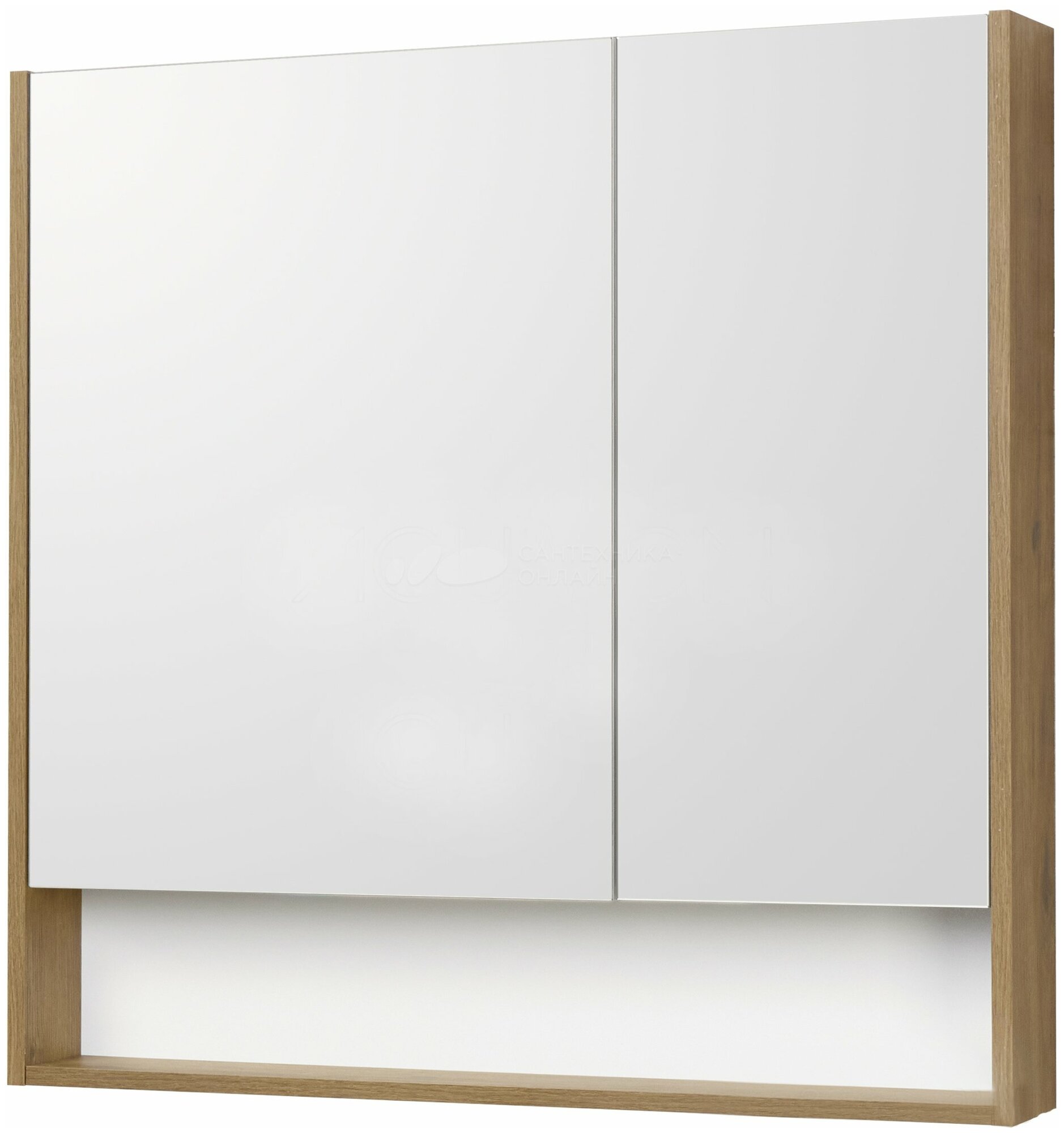 Зеркальный шкаф Aquaton Сканди 90, цвет белый, дуб рустикальный Aquaton 6775385 . - фотография № 9