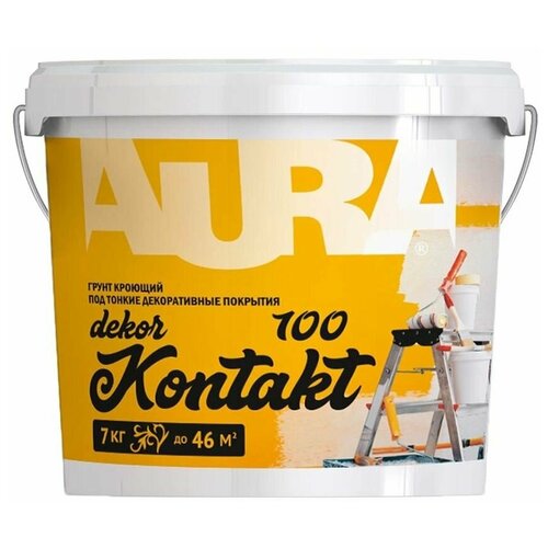 Грунт AURA Dekor Kontakt 100 ADG103 7 кг грунтовка aura unigrund basen 3 кг 3 л бесцветный