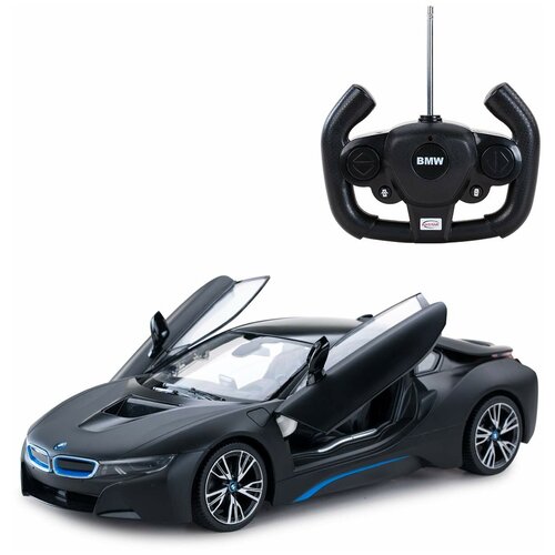 Машина р/у Rastar M 1:14, BMW i8, черная матовая (71060MB)