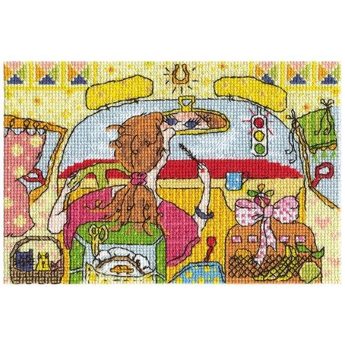 фото Набор для вышивания panna "жизнь в движении" 15x10 см