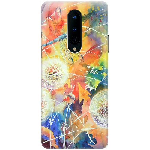 фото Ультратонкий силиконовый чехол-накладка для oneplus 8 с принтом "одуванчики" gosso