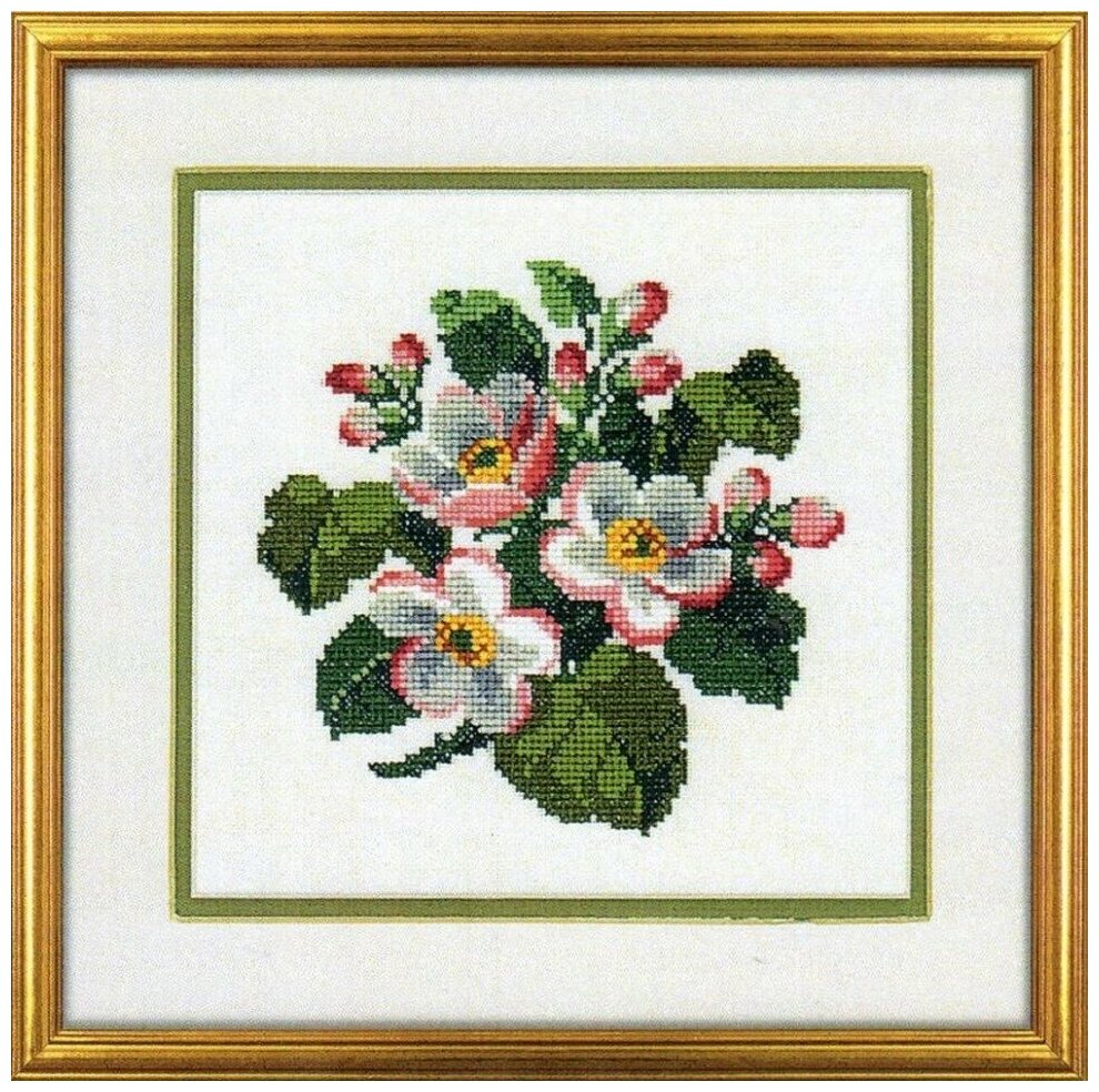 Appleflowers (Яблоневый цвет) #14-168 Eva Rosenstand Набор для вышивания 25 x 25 см Счетный крест