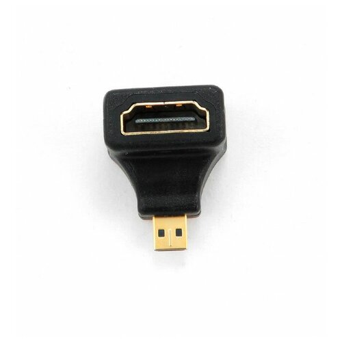 Аксессуар Gembird Cablexpert HDMI-microHDMI 19F/19M A-HDMI-FDML переходник hdmi hdmi cablexpert a hdmi270 fml 19f 19m угловой соединитель 270 градусов золотые разъемы пакет