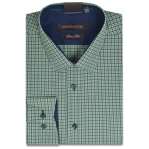 фото Рубашка imperator, размер 40(170-178), зеленый