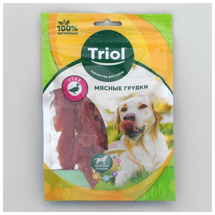 Лакомство для собак Тriol Мясные грудки из Утки 70г TRIOL - фото №9