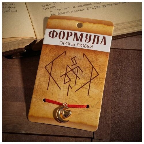 фото Браслет-нить queen fair, 4 шт., размер 8 см, диаметр 8 см, красный, золотой